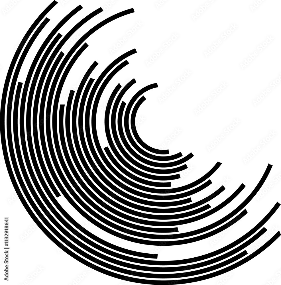Poster abstract concentric circle. spiral, swirl, twirl element. circular and radial lines volute, helix. s