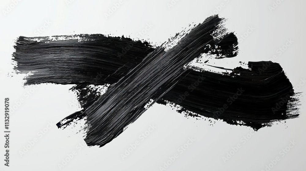 Poster abstract brush strokes in vibrant colors, creating a dynamic interplay of shapes and textures, evoki