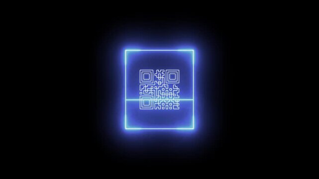 Smartphone with QR code on screen