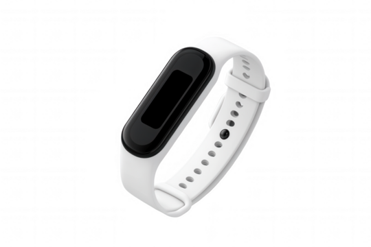 This smart fitness tracker features a streamlined design, perfect for monitoring activity levels and health metrics. Its durable construction makes it suitable for everyday use, whether during workout