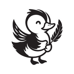 Obraz premium Feathers Duck Vector Image