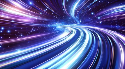 Obraz premium A blue sky with a bright light in the middle