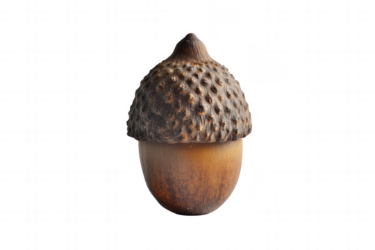 This unique wooden acorn sculpture features a detailed textured cap that mimics the real nuts bumps and grooves. The smooth, polished body provides an elegant contrast, making it a perfect decorative 