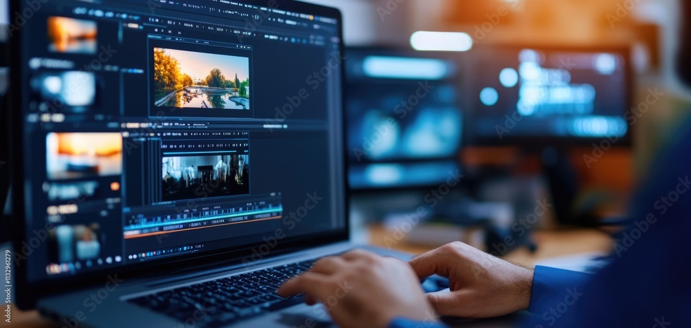 Poster forensic expert examining pathology data in a digital workspace urban environment analytical content