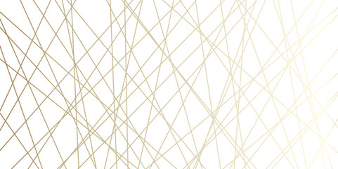 Fototapeta premium Abstract beautiful perfect random lines background. abstract golden lines with white background creative geometric triangle shape. perfect random abstract line background. Vector luxury style. 