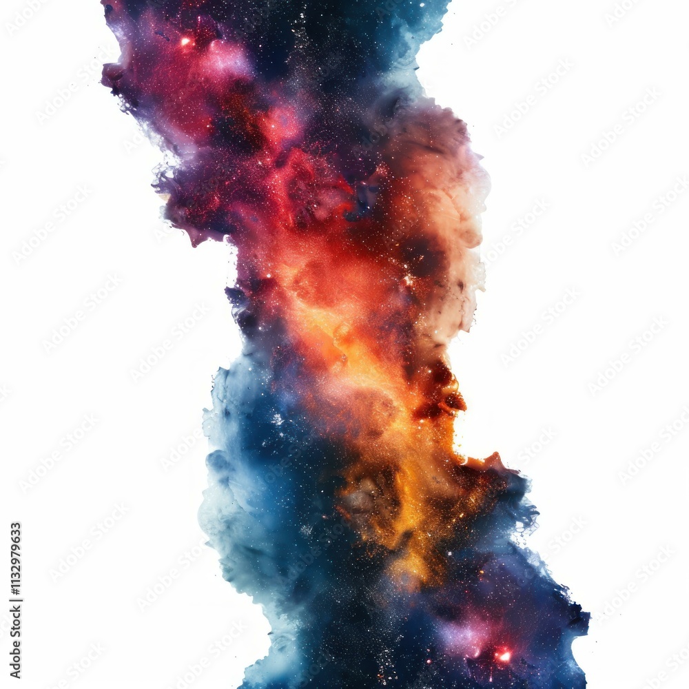 Canvas Prints vivid nebula and starfield creating a colorful and ethereal cosmic cloud formation