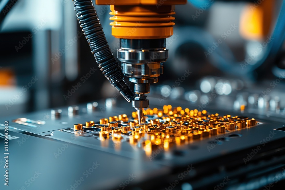 Poster precision injection molding process for intricate fabrication of components in industrial settings c