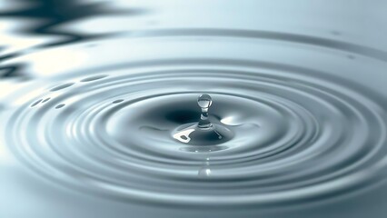 Water Drop Ripple Background: Abstract Liquid Texture