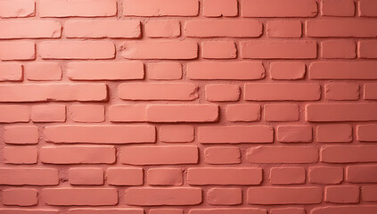 Obraz premium The 2019 color of the year was Living Coral which complemented well with an old brown brick wall texture._00002_