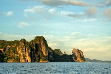 Krabi tourism. Thailand travel. Islands and beaches of the Andaman Sea. Islands of Krabi National Park
