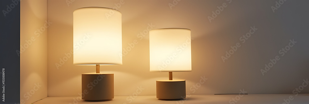 Poster Modern design lamp set is available for purchase with various color options to suit different home decor styles easily._00001_