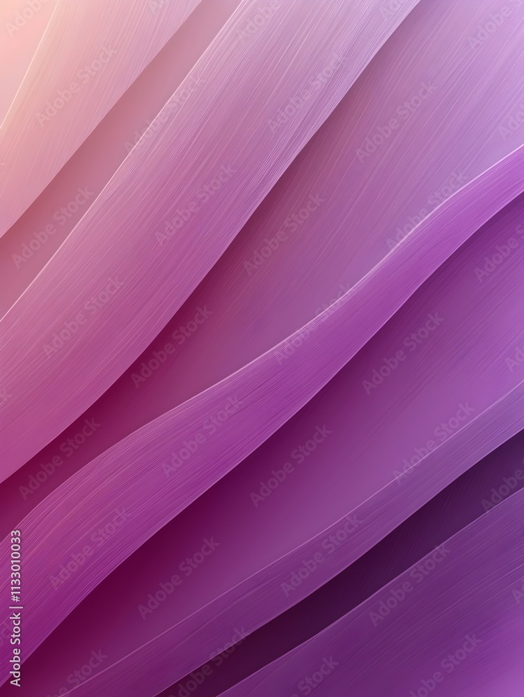 Poster abstract flowing waves in soft shades of purple and lavender create a serene and calming backdrop, p