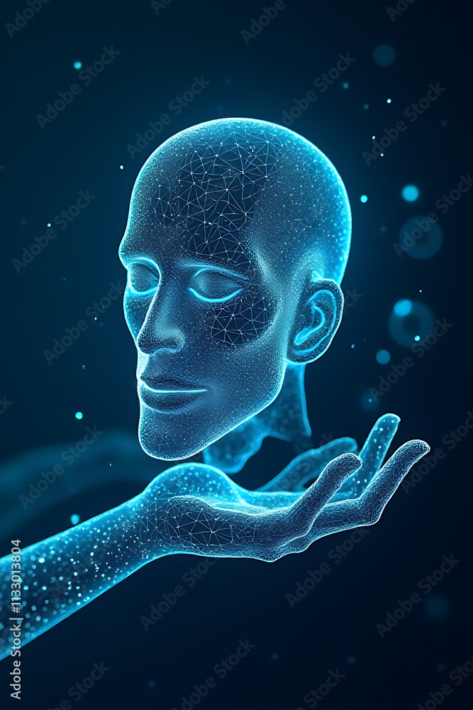 Poster innovative business concepts combining ai technology and creative digital solutions for a smoother t