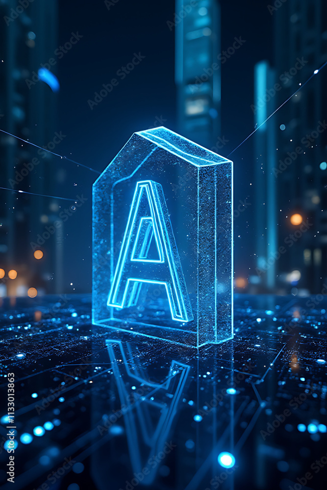 Poster innovative business concepts combining ai technology and creative digital solutions for a smoother t
