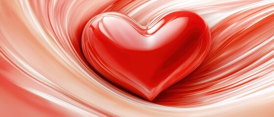 Artistic depiction of a heart surrounded by glowing energy waves symbolizing vitality health and life s enduring force