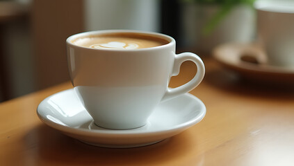 Coffee and black tea are served in paper cups as a trendy, minimalistic lifestyle choice at modern cafes everywhere symbolizing simplicity._00001_