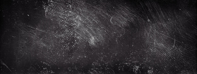 Blank grained film strip texture background with heavy grain, dust and light leak