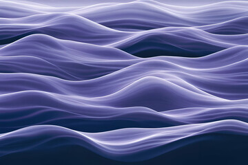Obraz premium Abstract waves in shades of purple, creating a serene and fluid visual experience.