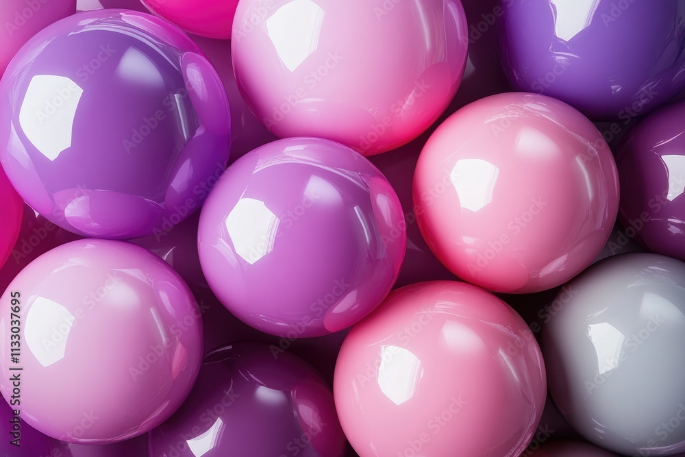 Poster modern liquid sphere: abstract gradient bubble render with soft geometric shapes