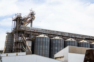 Obraz premium industrial zone steel factory