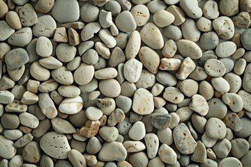  Pile of small pebble stones. Detailed photo textured background