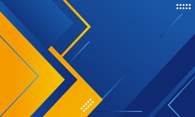 Abstract Geometric Blue and Yellow Background with Modern Design Elements. For Design Template