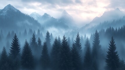 An image of a tranquil forest bathed in morning light, featuring lush greenery and sun rays filtering through the dense canopy, creating a serene atmosphere