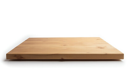 Fototapeta premium A real nature wood table top with texture is shown on a white background for product display and visual purposes._00002_