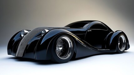 sleek car design, futuristic vehicle, smooth contours