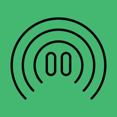 Pause icon design