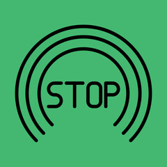 Stop icon design