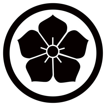 kamon Japanese flower