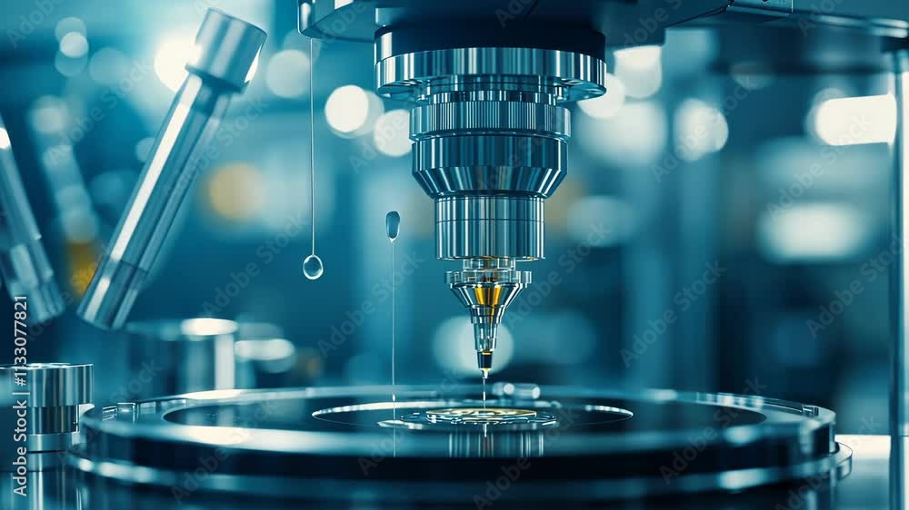 Poster advanced 3d printing technology with precision and detail in a high-tech environment