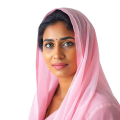 portrait of an indian woman, PNG
