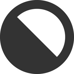 Half-Circle Design with Diagonal Split