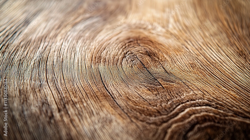 Poster Close-Up View of Wood Table Surface with Selective Focus Effect