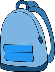 School bag vector clipart 
