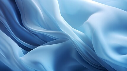 Obraz premium Abstract light diffusion, soft blue chiffon fabric