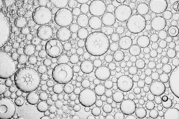 Close-up macro soda bubbles,soda water bubbles sparkling transparent