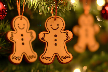  a diy christmas gingerbread ornament project featuring beautifully crafte