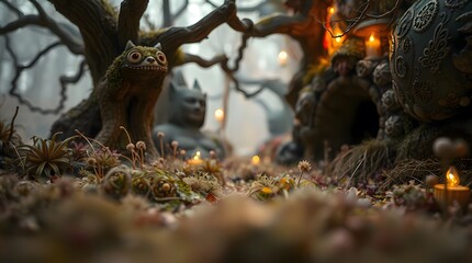 Obraz premium squirrel on tree