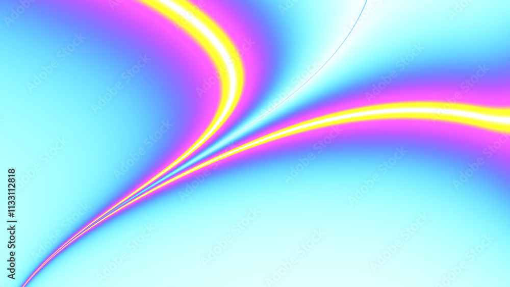 Aufkleber Colorful gradient shape blur. Blur Gradient Shape transparent PNG shape gradient Shining circle holographic blurred shape rainbow colors. Abstract design