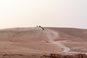Quad in the Agafay desert, Morocco, North Africa