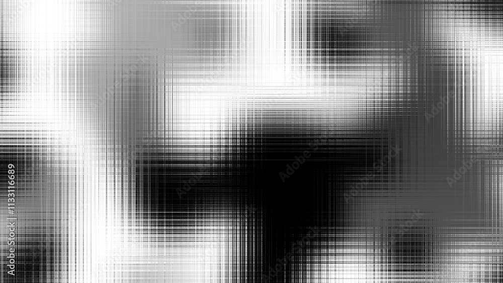 Poster Modern abstract overlay transparent background texture with layers of black and gray transparent material in grunge lines in random geometric