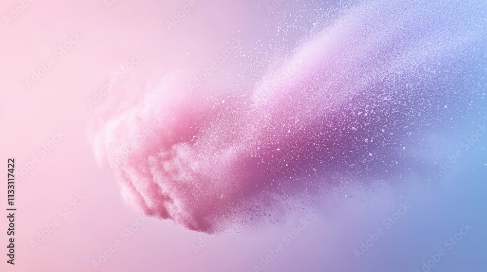 Poster dynamic colorful smoke cloud abstract art digital creation soft gradient artistic concept