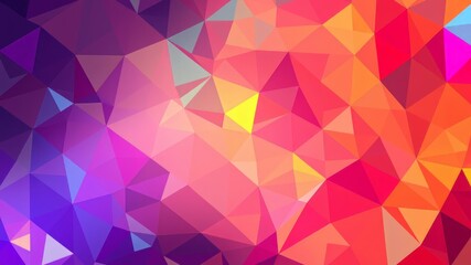 Abstract Geometric Triangle Banner - Modern Design, Bright Colors, Deep Mood