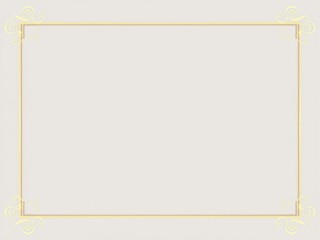 Luxurious and minimalist empty space in the middle bordered by a simple and elegant design, high-end, elegant, border