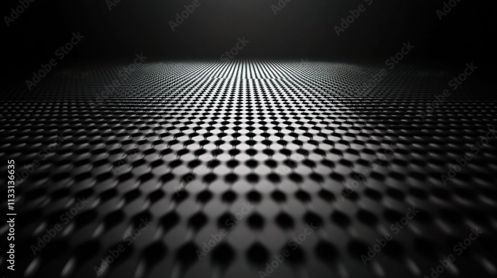 Aufkleber high-tech 3d mesh grid pattern on black background for design use