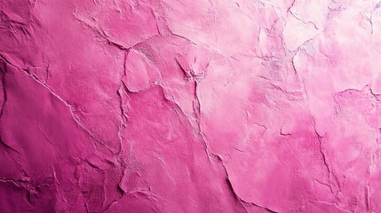 Fototapeta premium Textured Pink Magenta Wall with Cracked Concrete Appearance