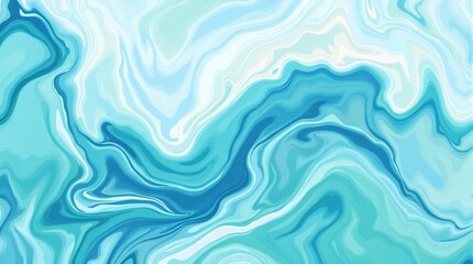 Fototapeta premium Abstract Blue and Teal Marble Background Design